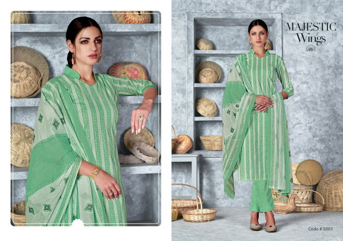 Vaibhav Pashmina 5 Daily Wear Wholesale Printed Cotton Dress Material
